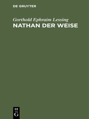 cover image of Nathan der Weise
